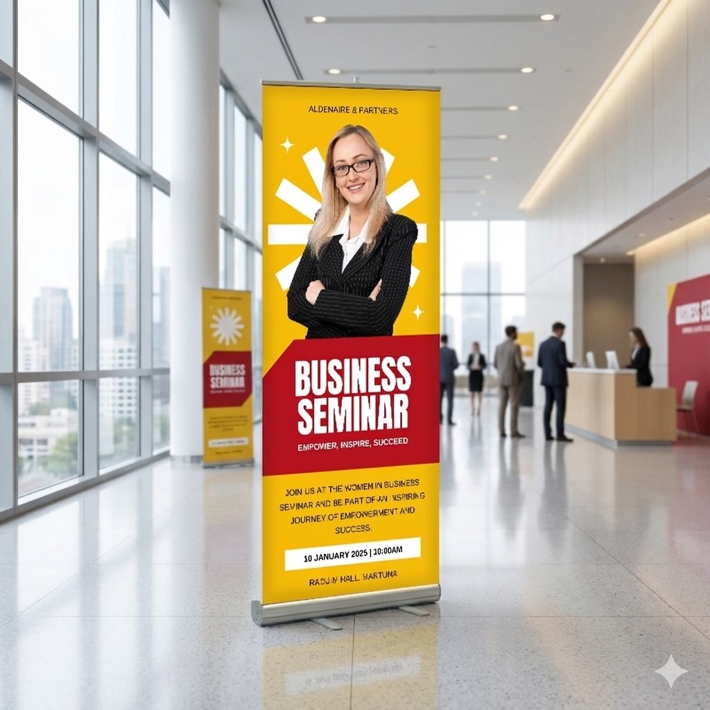 24"W x 80"H Monza™ Retractable Banner Stand Kit, Fabric 5