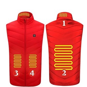 4 Part Heated USB Charging Heating Vest 8