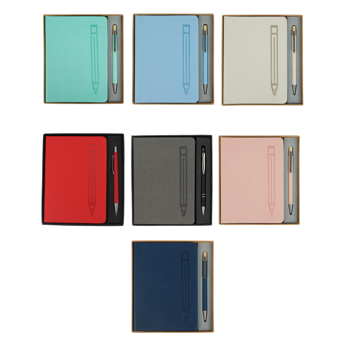 Notebook and Pen Gift Set with Magnetic Pen Slot 4