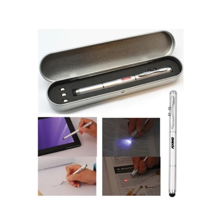 3-in-1 Laser + Flashlight + Stylus with Case