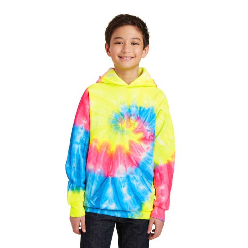 Port & Company Youth Tie-Dye Pullover Hooded Sweatshirt. 35