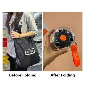 Collapsible Tote Bag in Clear Case With Hanging Rope 22