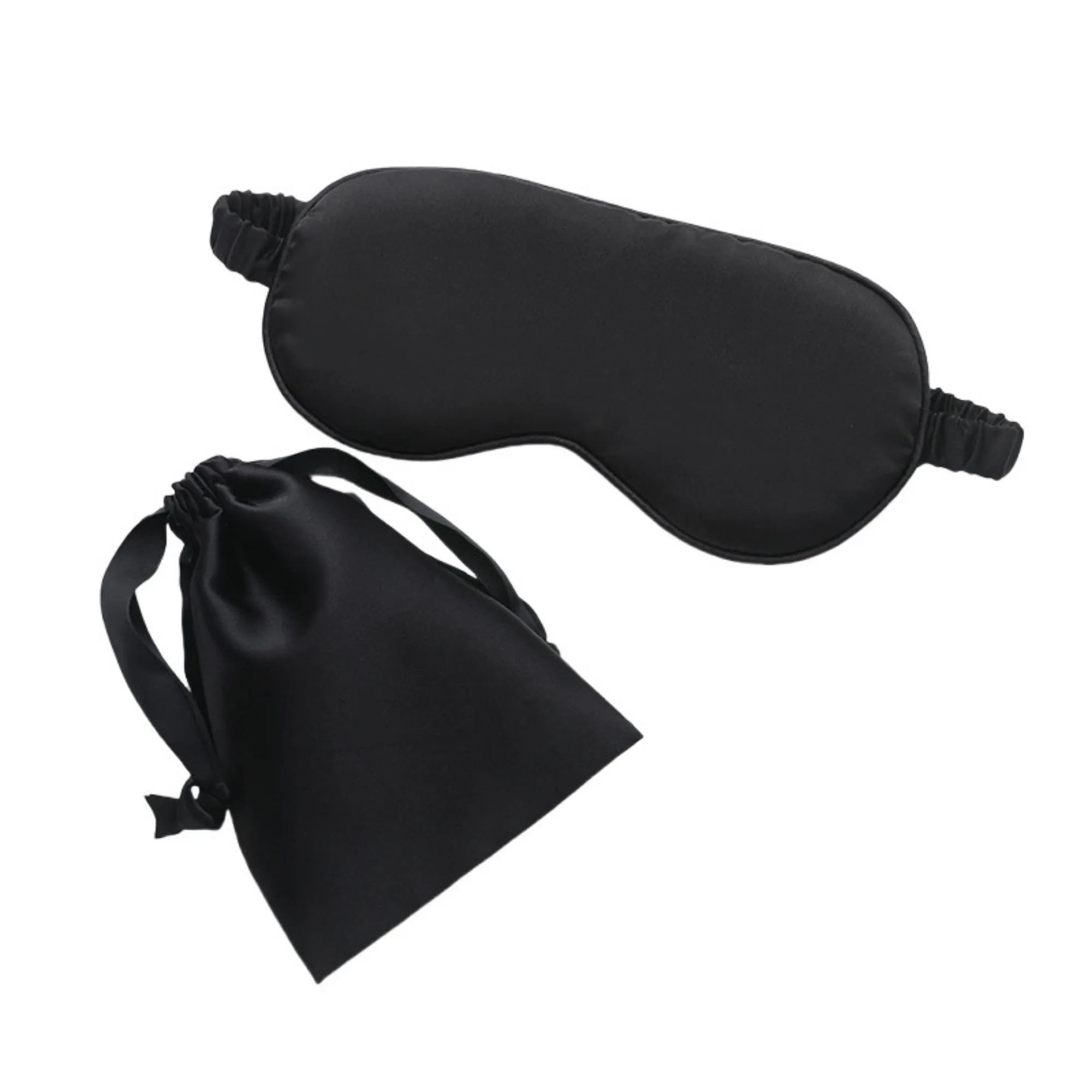 2 Piece Simulated Silk Eye Mask & Storage Bag Set 16