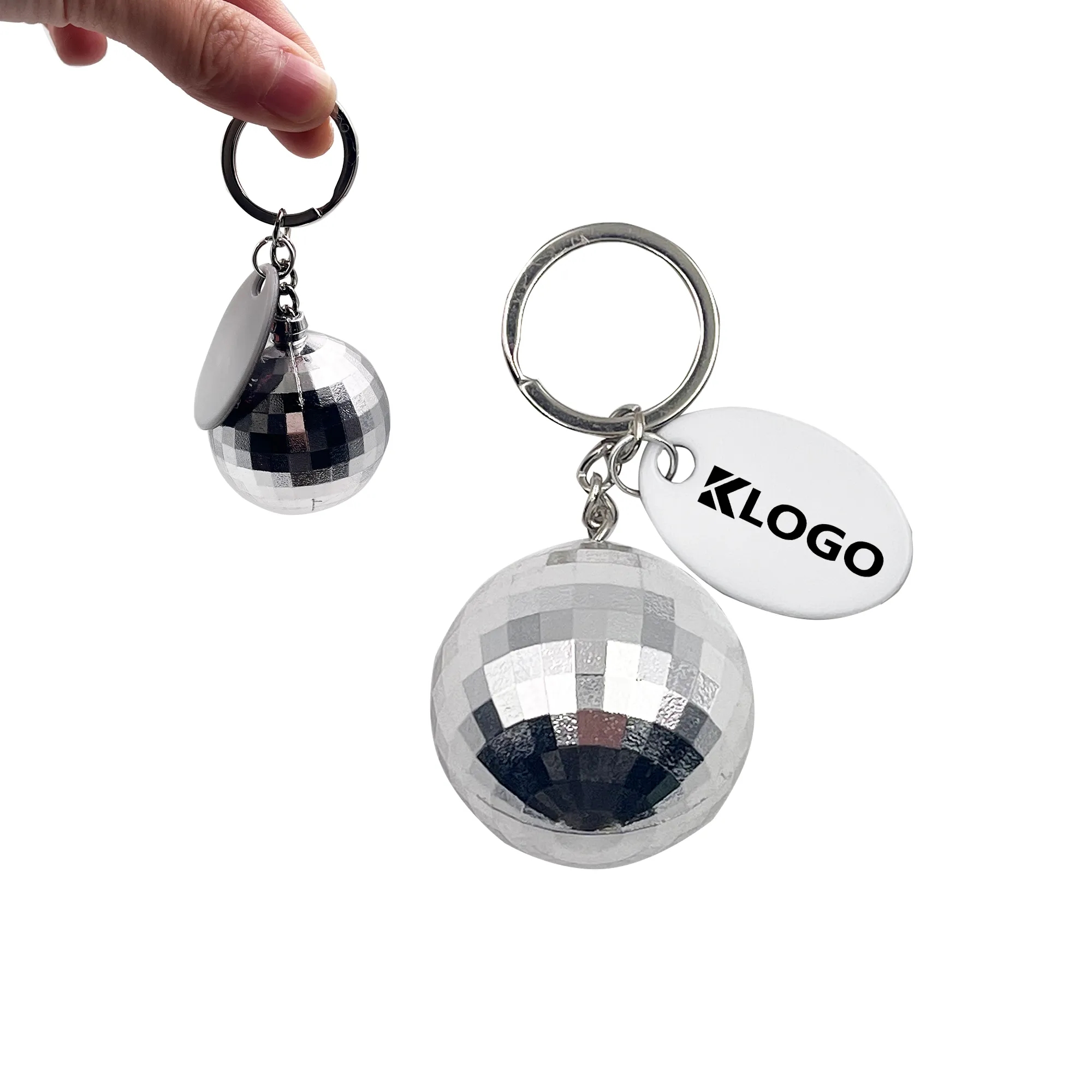 Disco Ball Keychain With Tag 1