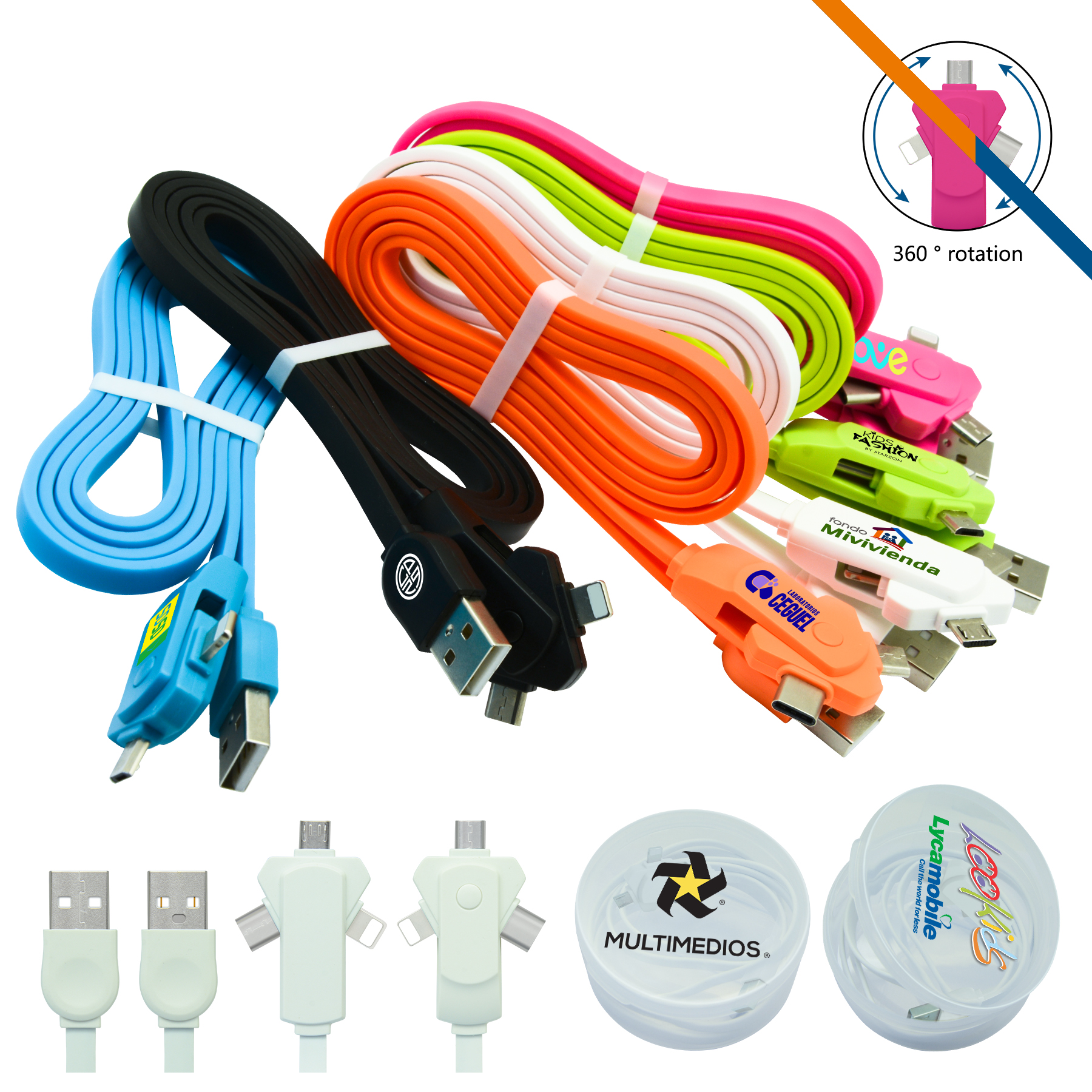 Swivel 3-in-1 Charging Cable 4
