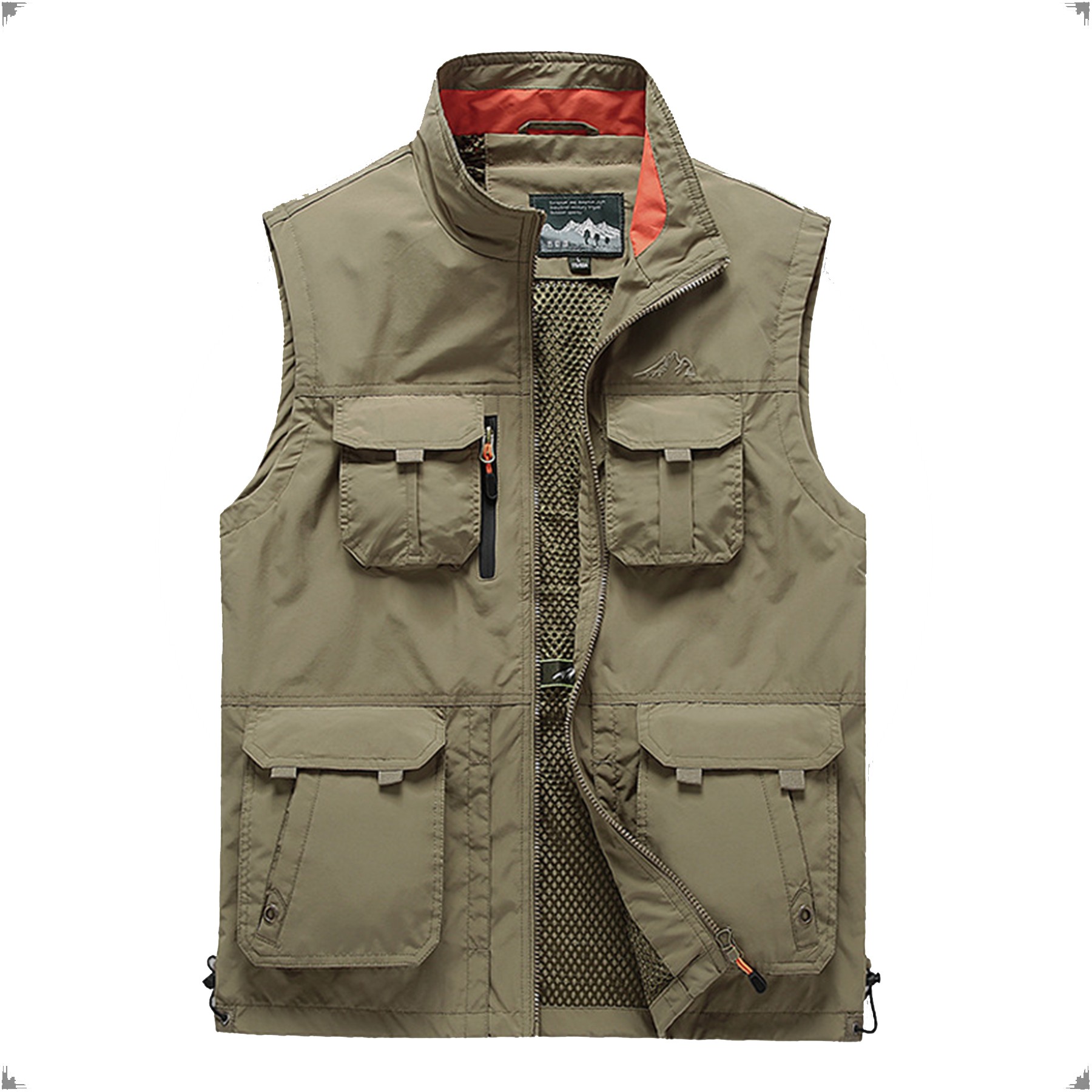 Men' s Safari Cargo Utility Vest with Pockets 3