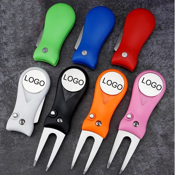 2-in-1 Foldable Golf Divot Repair Tool 9