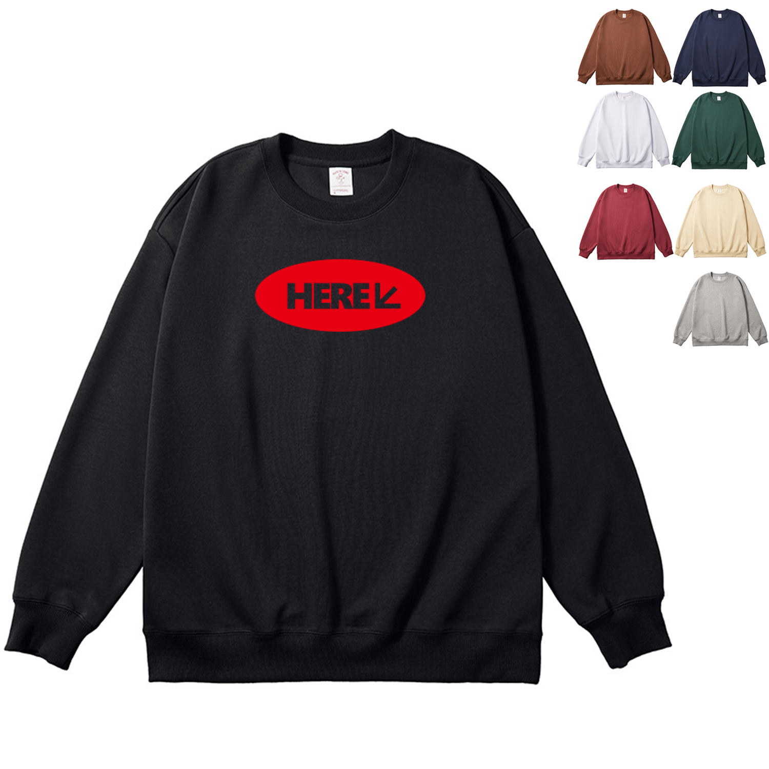Classic Crewneck Sweatshirt, Cotton Blend, MOQ 20 2