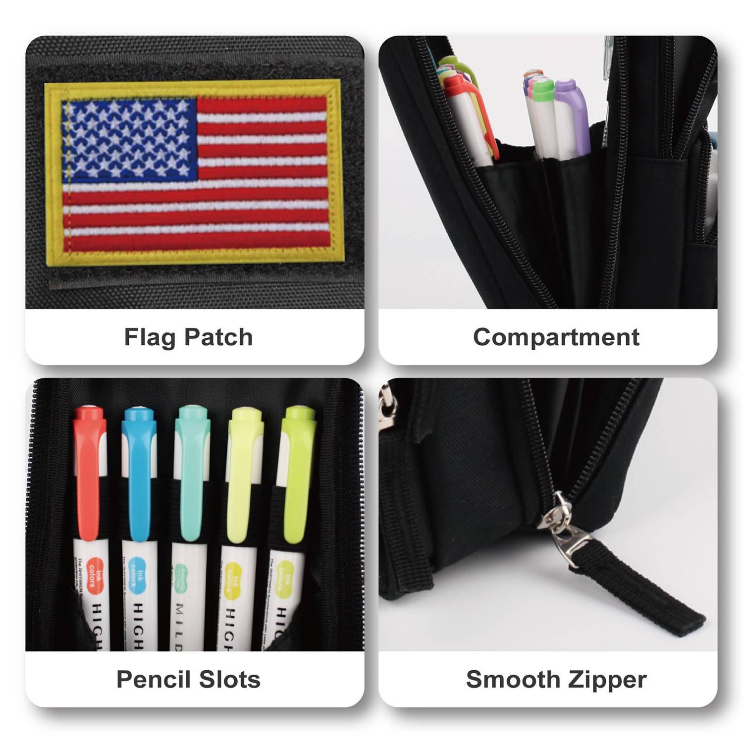 Large Capacity Canvas Pencil Storage Bag 8