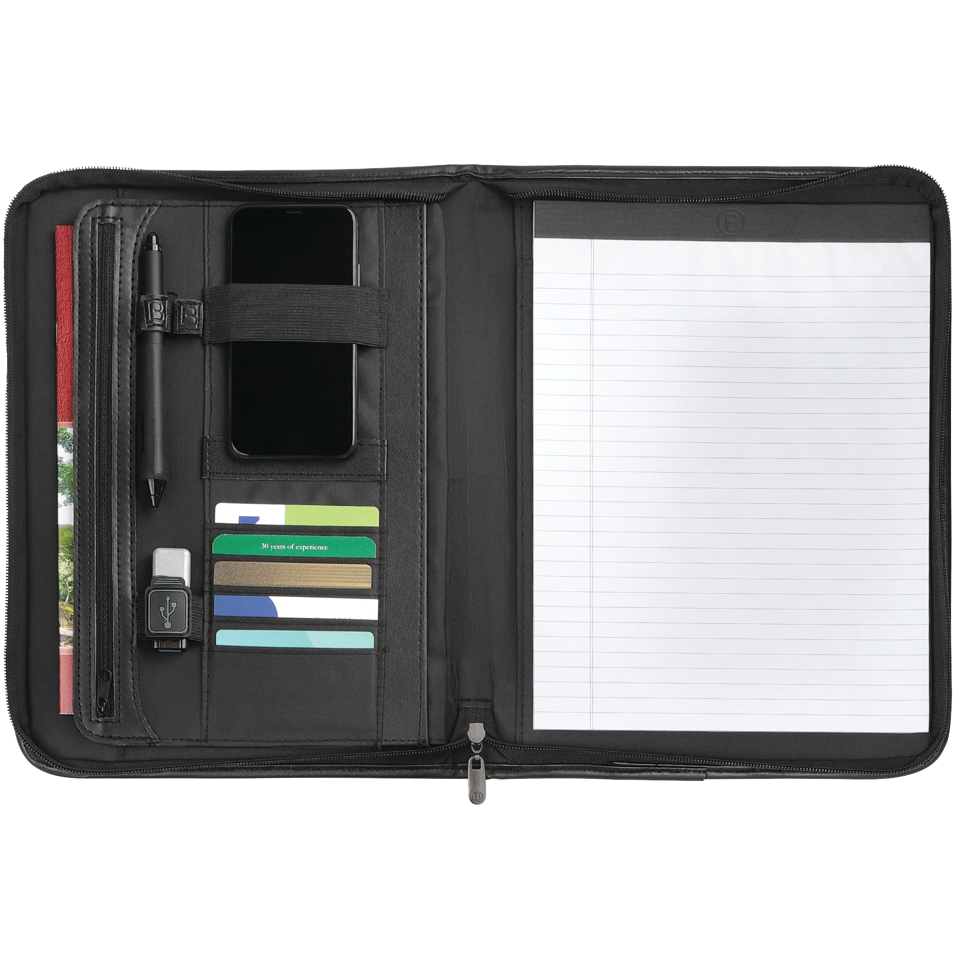 Zippered Padfolio with FSC Mix Paper