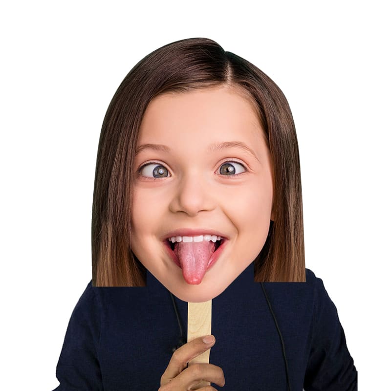 Face Cutout Hand Fans 9