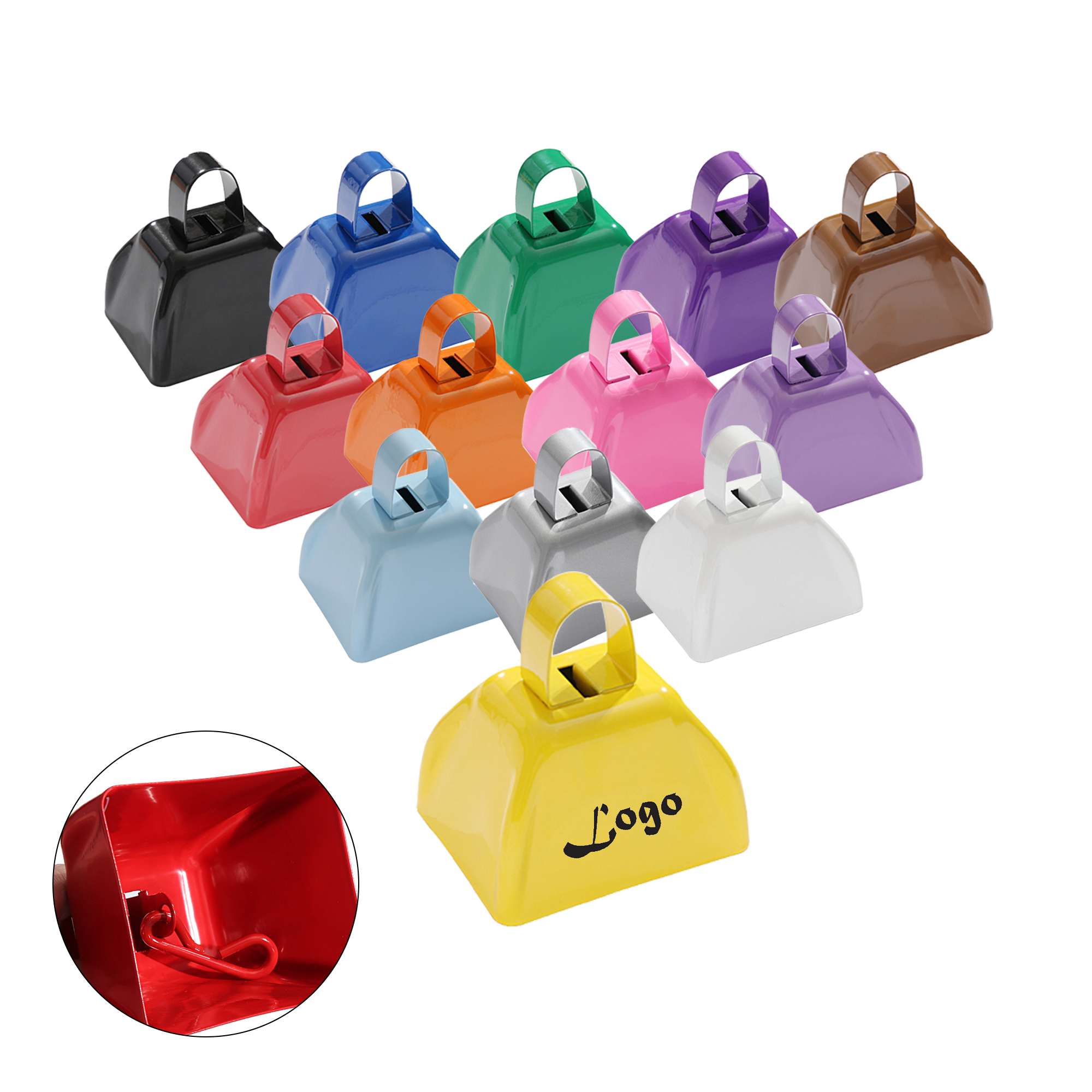 3" Metal Cow Bell 2