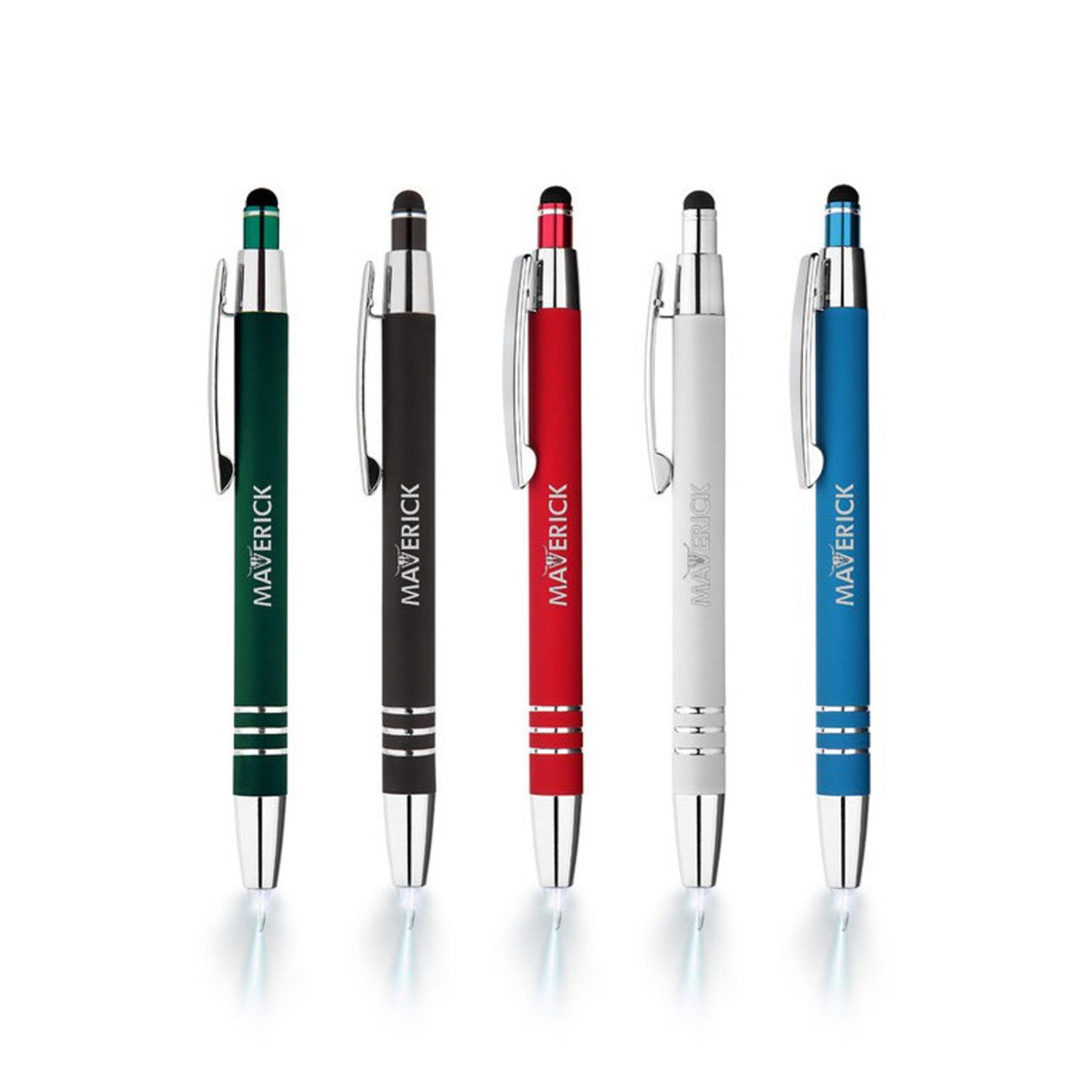 Flashlight and Stylus Click Metal Pen 3