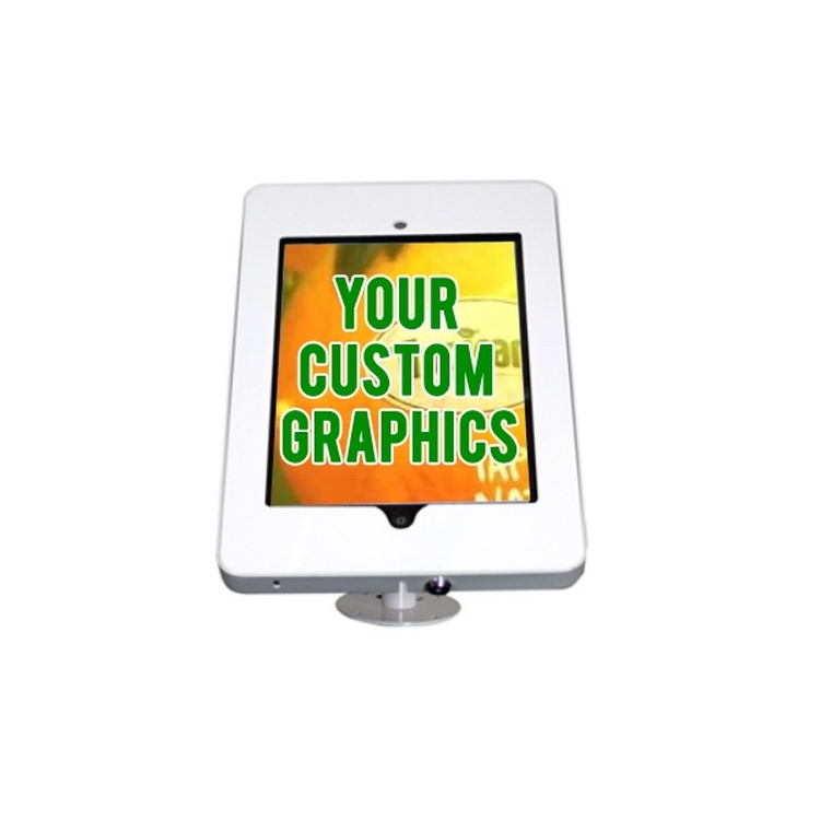 Tablet Display Tabletop - White Hardward Only 2