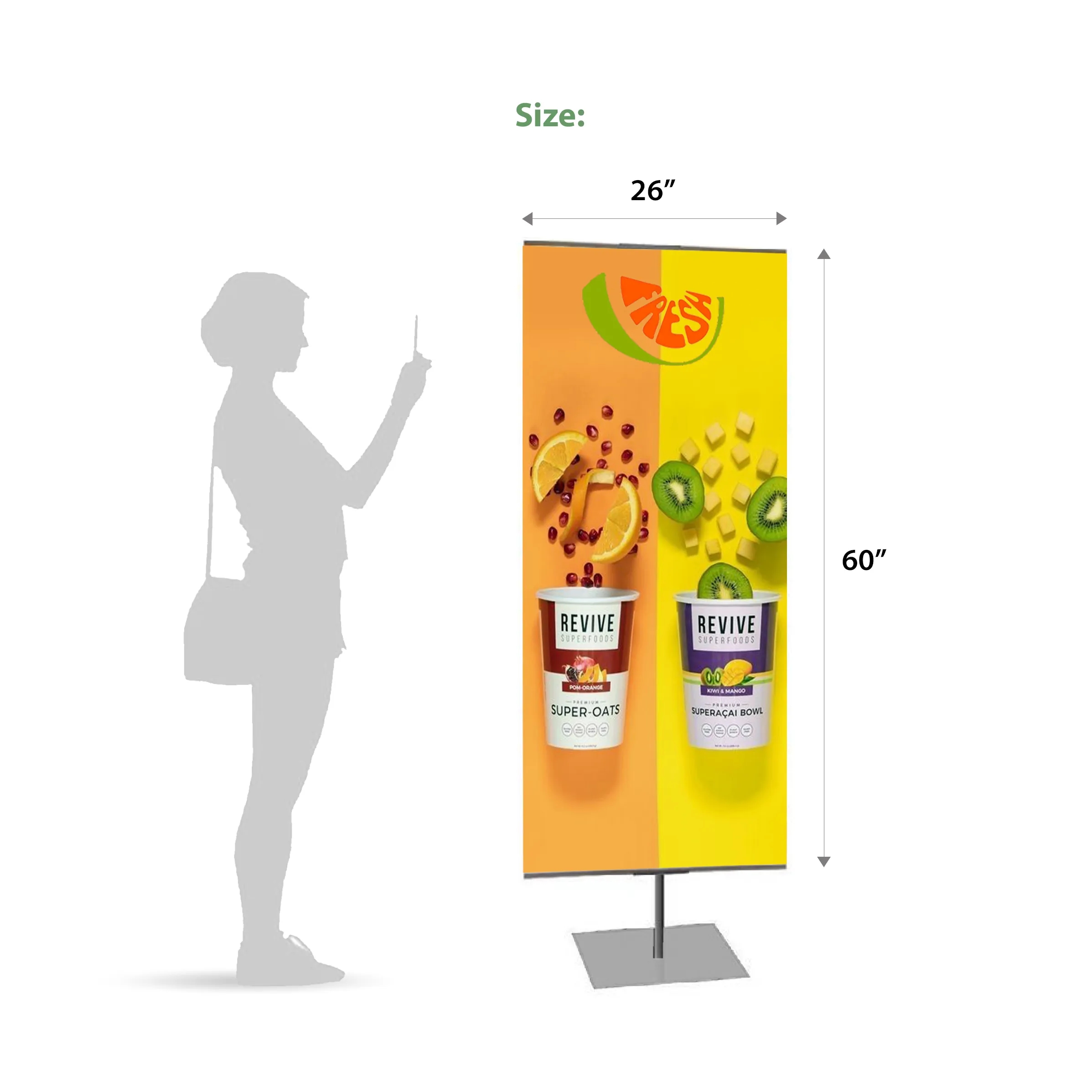 26" x 60" X Base Banner Kit 5
