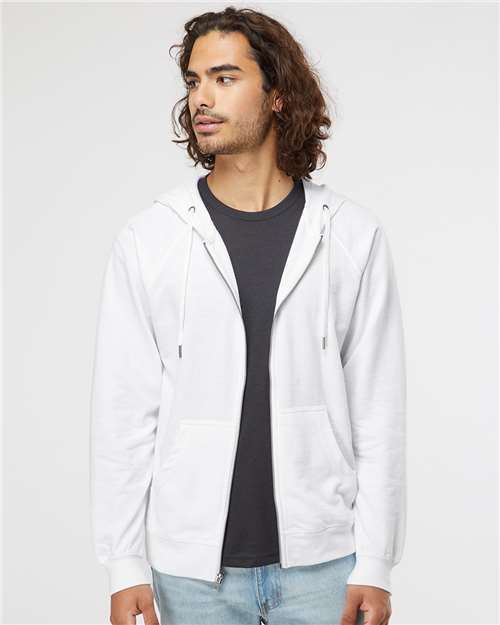 Unisex Icon Lightweight Loopback Terry Full-Zip Hooded Sweatshirt - SS1000Z 36