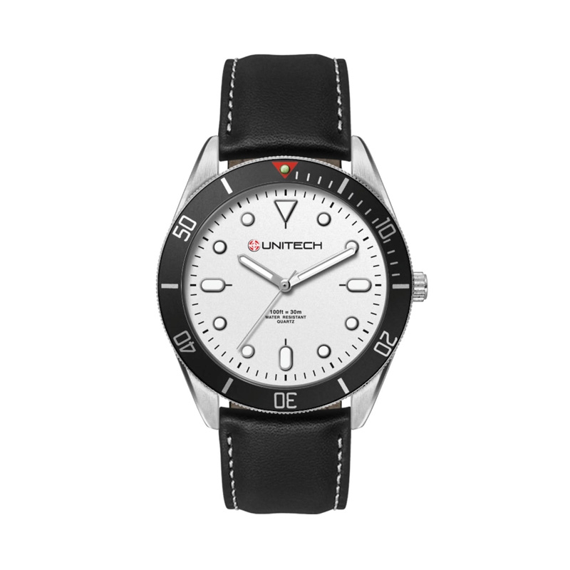 42MM, SILVER METAL CASE, BK BEZEL, 3-HAND MVT