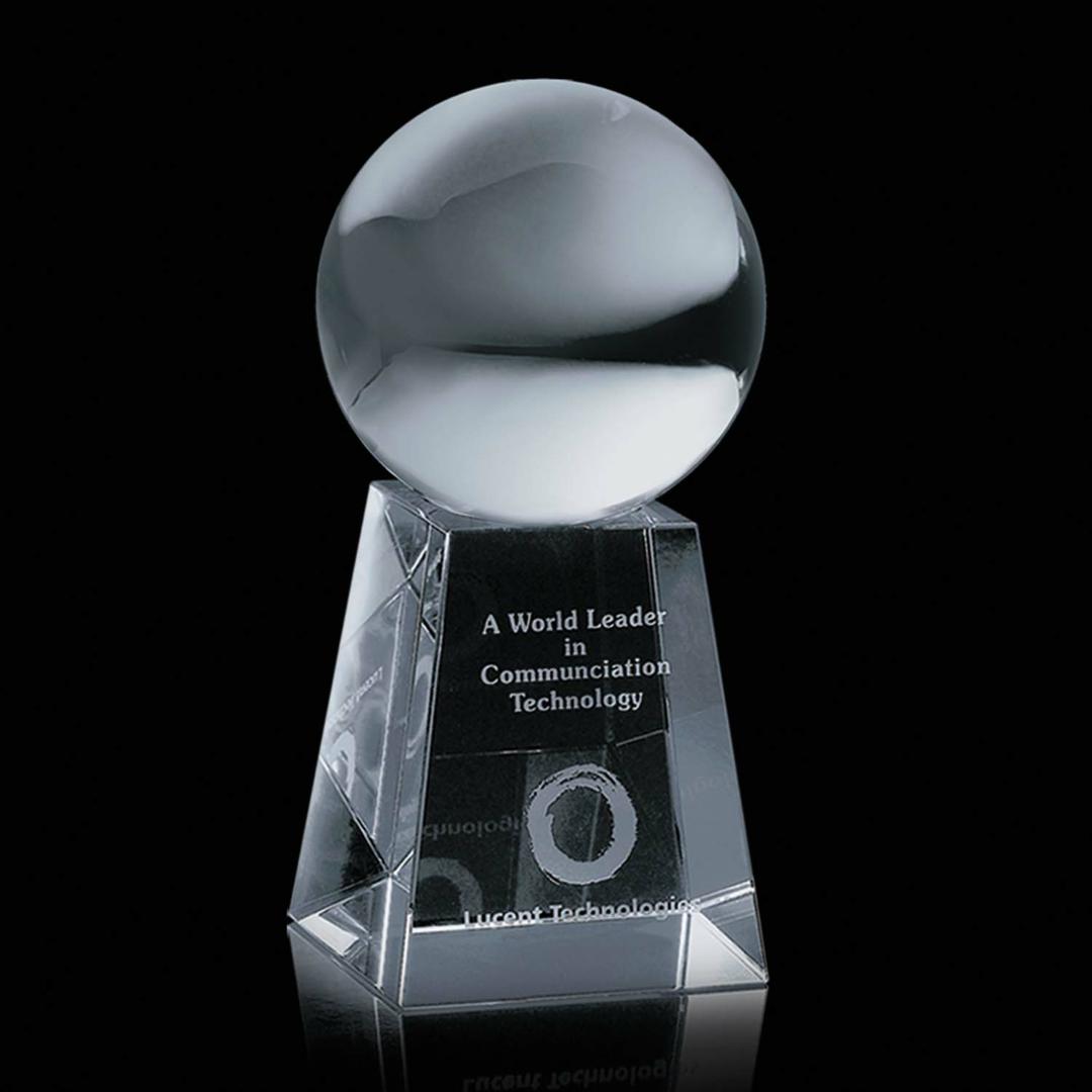 Crystal Ball Award on Tall Base 2