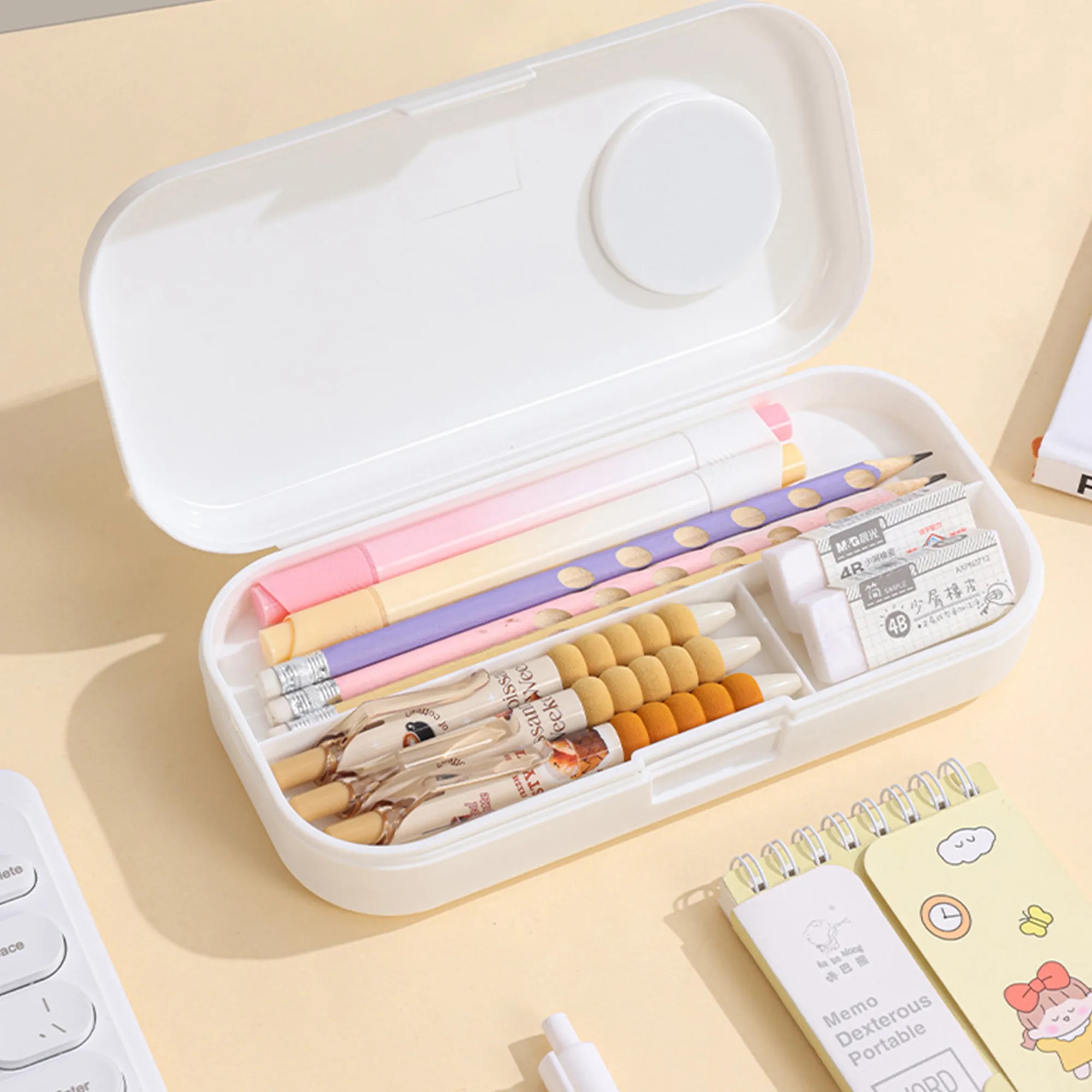 Large Capacity Double-Layer Pencil Case 8