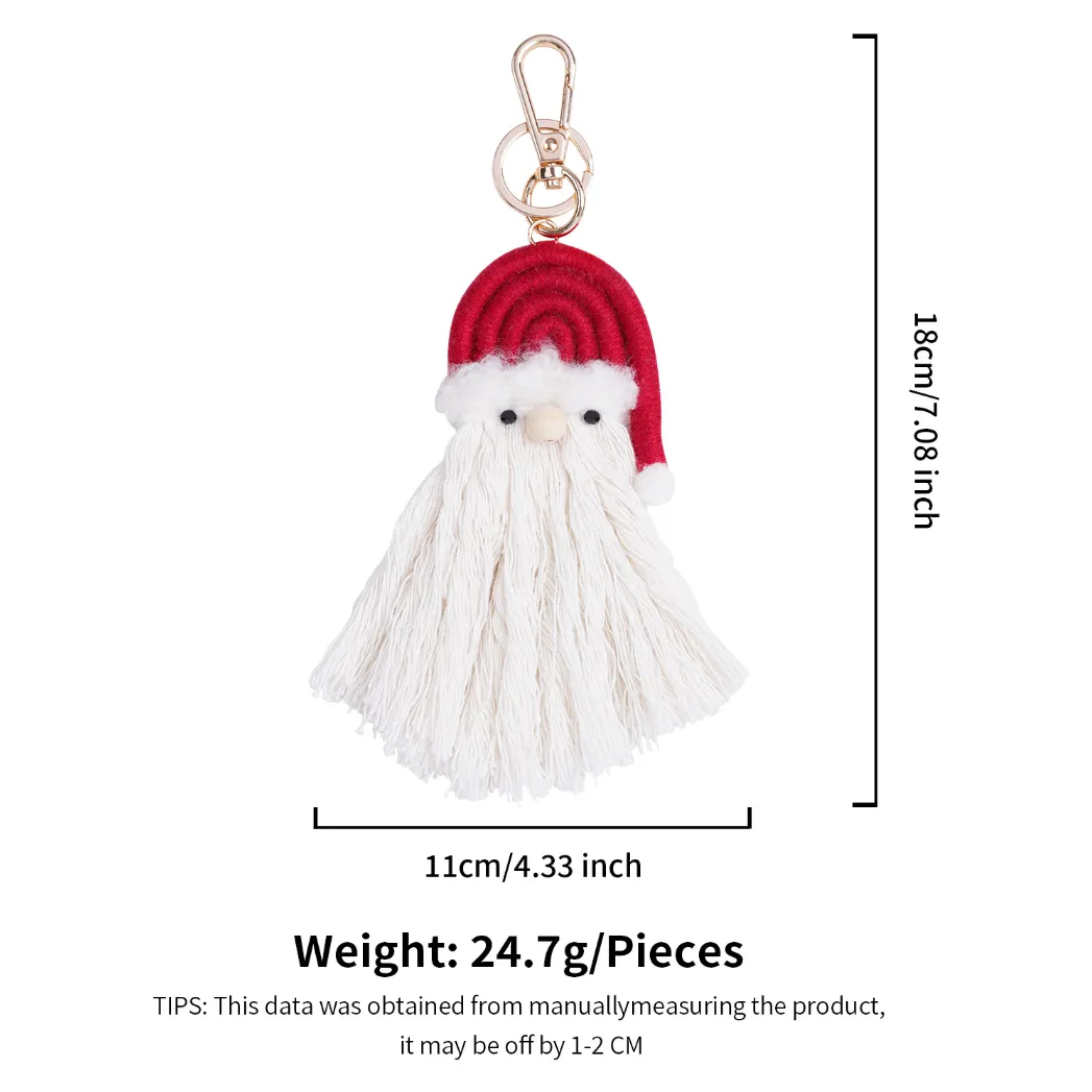Santa tassel keychain 7