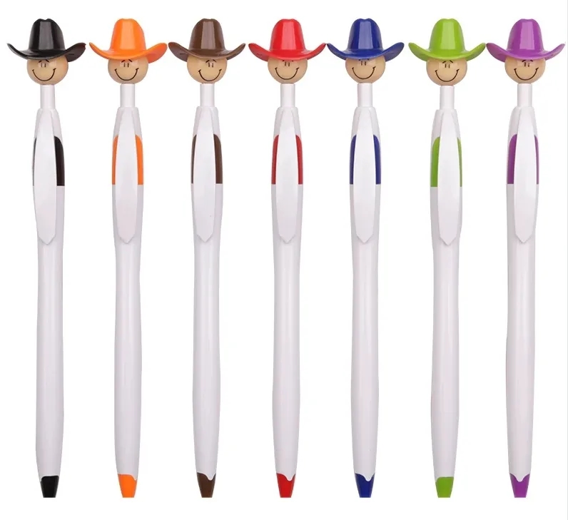 Cowboy Hat Smiley Ballpoint Pens 3