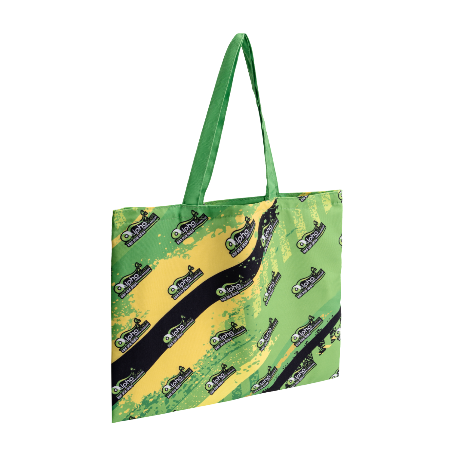12 Oz Sublimated Sturdy Poly Canvas Tote Bag (18.5" x 14.5") 3