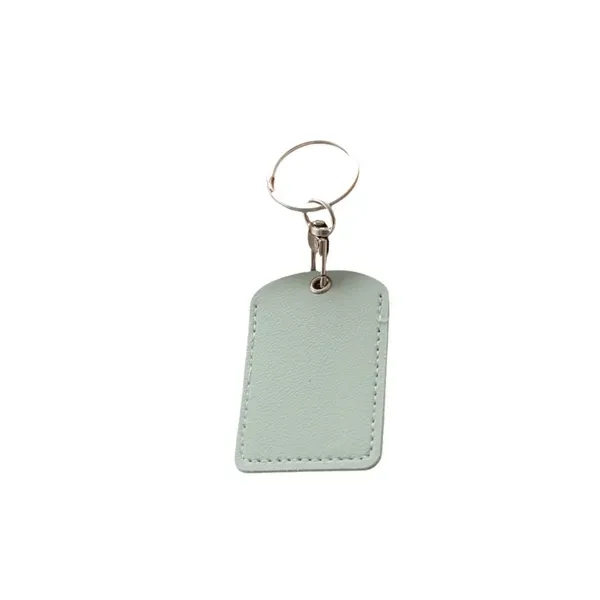 Engraved PU Leather Keychain 4