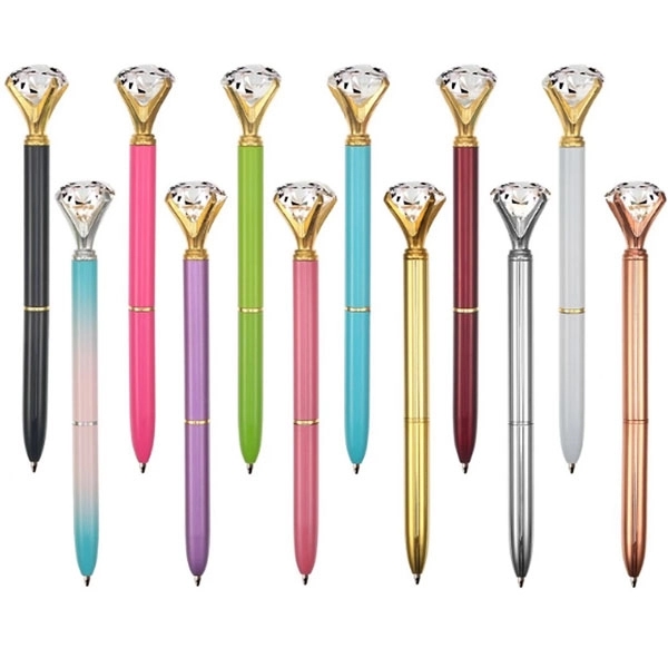 Big Crystal Diamond Metal Ballpoint Pen 8