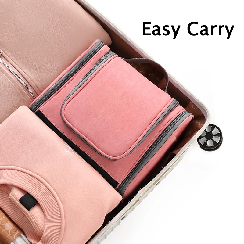 PU Hanging Travel Toiletry Bag & Makeup Cosmetic Organizer 8