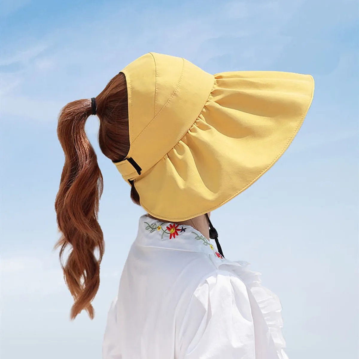 UV Protection Vinyl Coating Women Hat 4