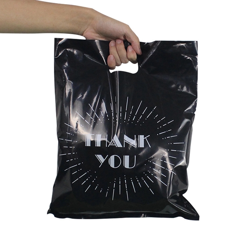 Plastic Bag With Die Cut Fold-over Reinforced Handle 6