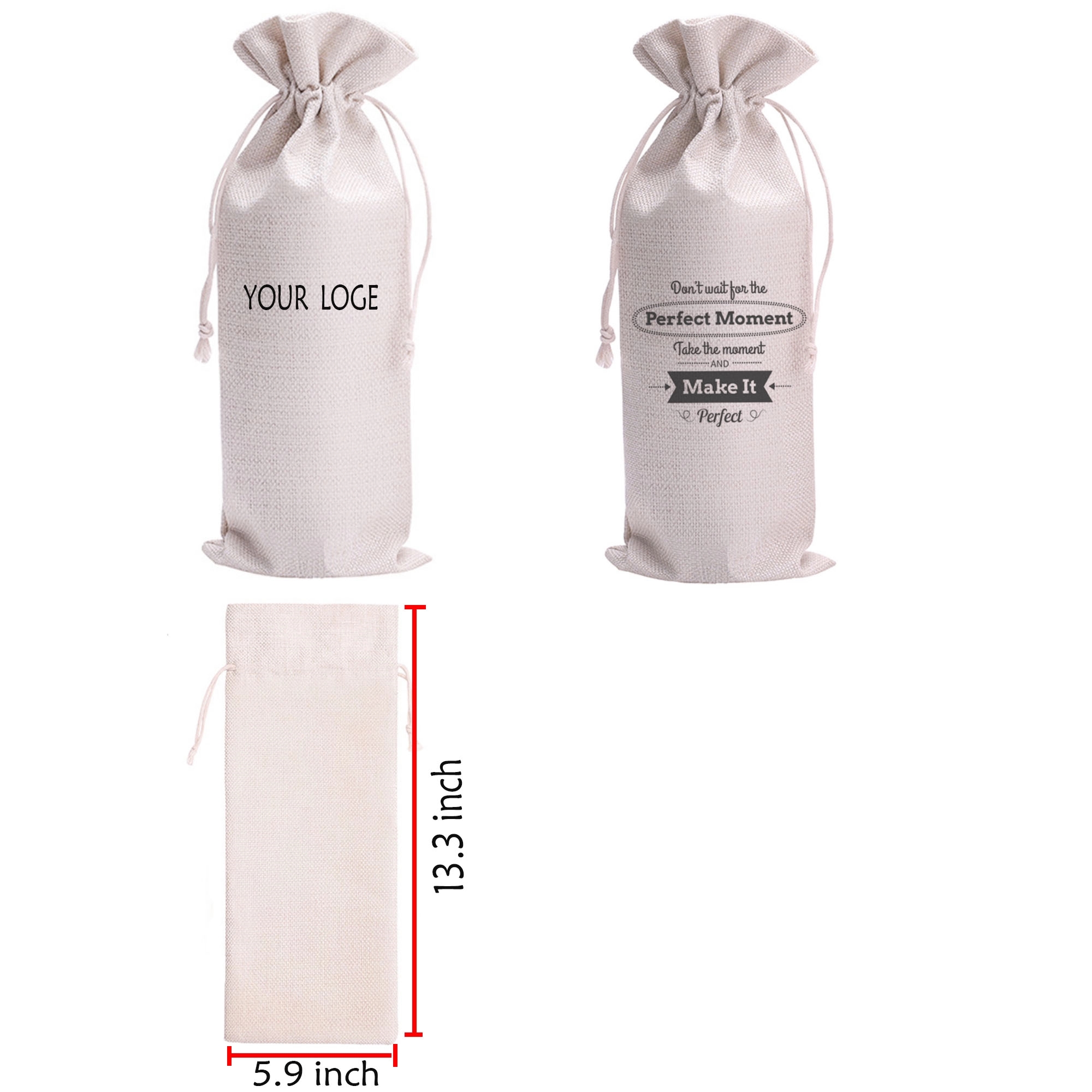 Wine Tote Bag MOQ 100PCS 3