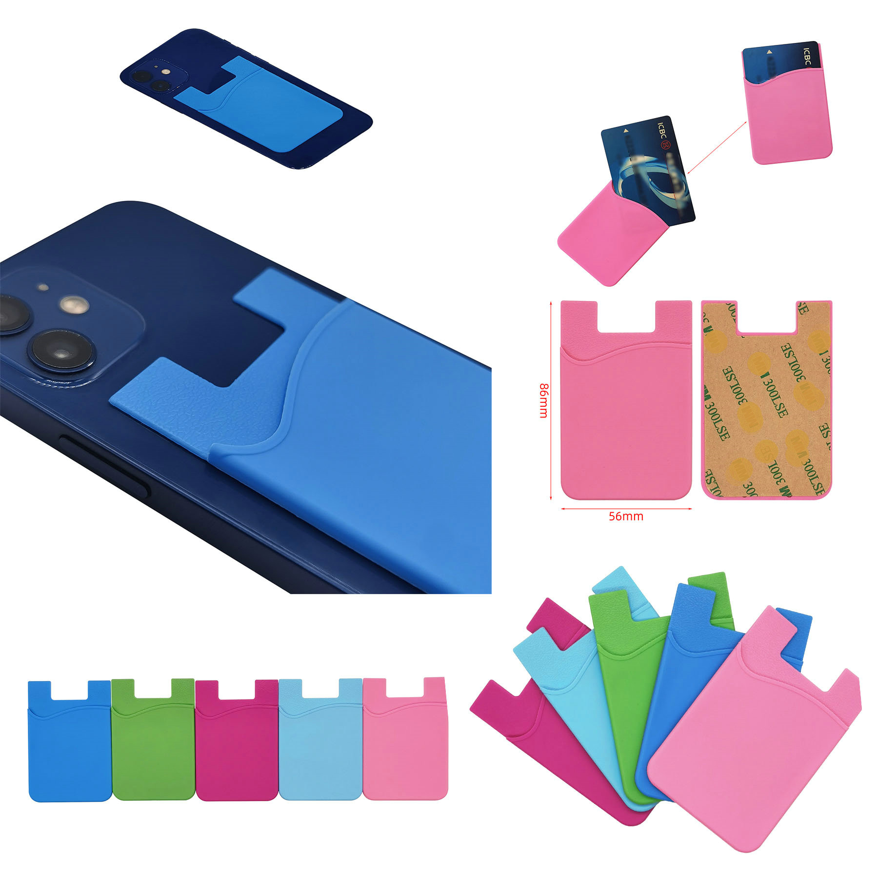 Silicone Phone Card Holder 1