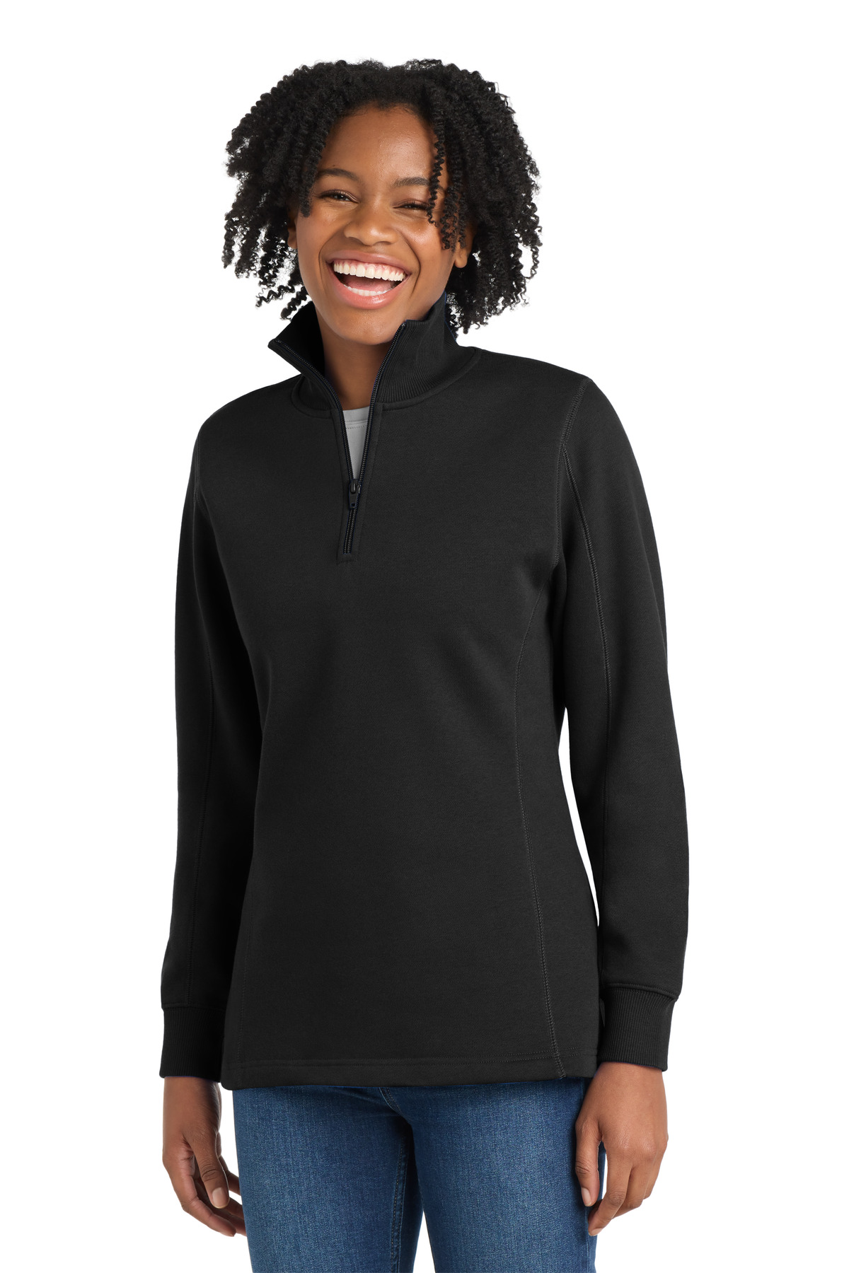 Sport-Tek Women's 1/4-Zip Sweatshirt. LST253 51