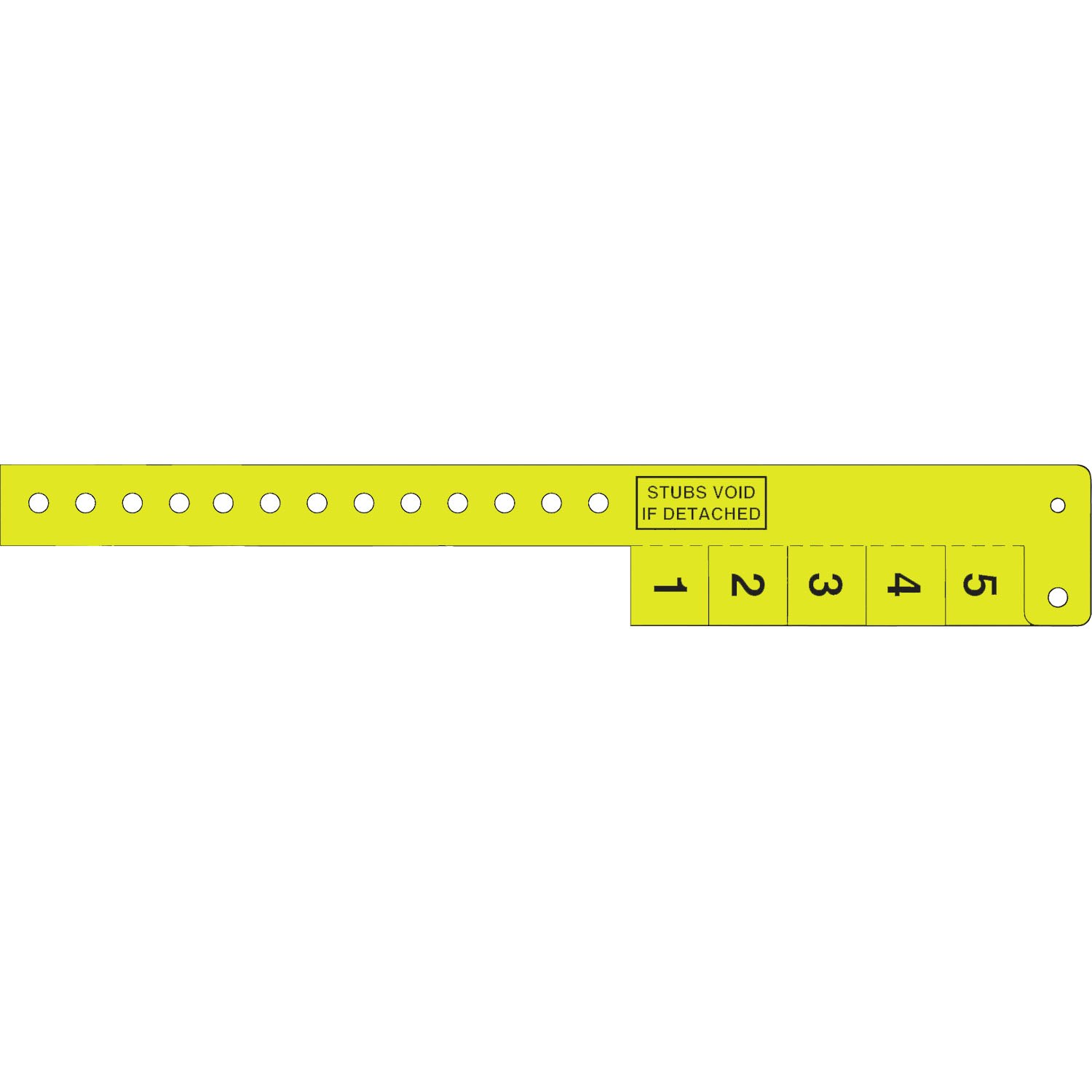 Multi-Tab Vinyl Wristband with 5 Tabs 8