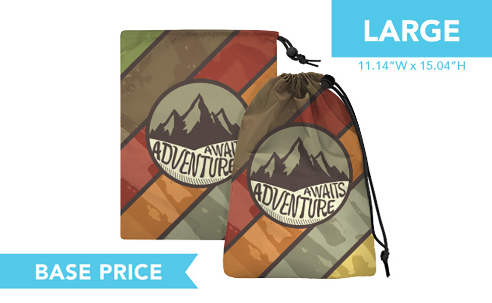 Full Color Cinch Pouch - Large 3