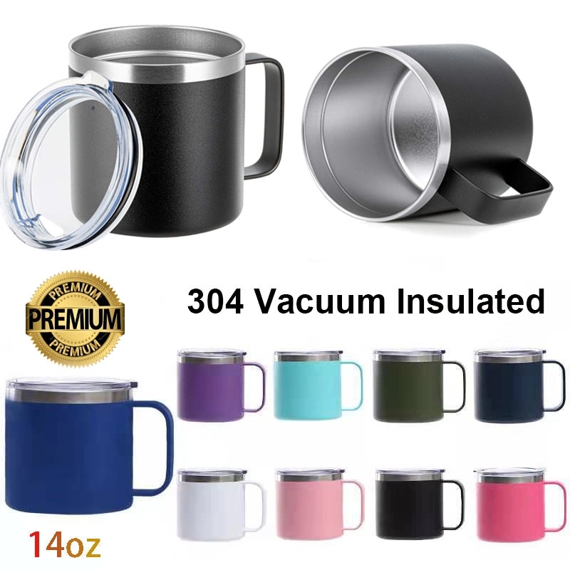 Vacuum Insulated Coffee Mug With Lid-14Oz 3