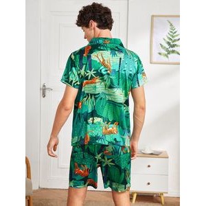 Men'S Short Sleeve Pajama Set 2