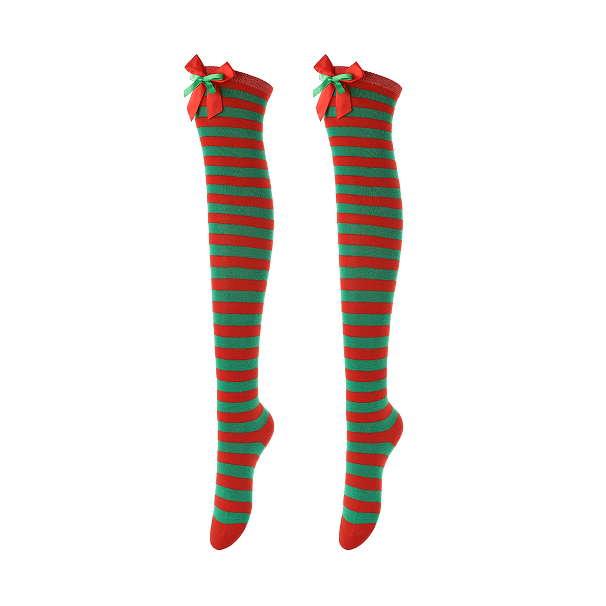 Long Striped Socks Christmas 7