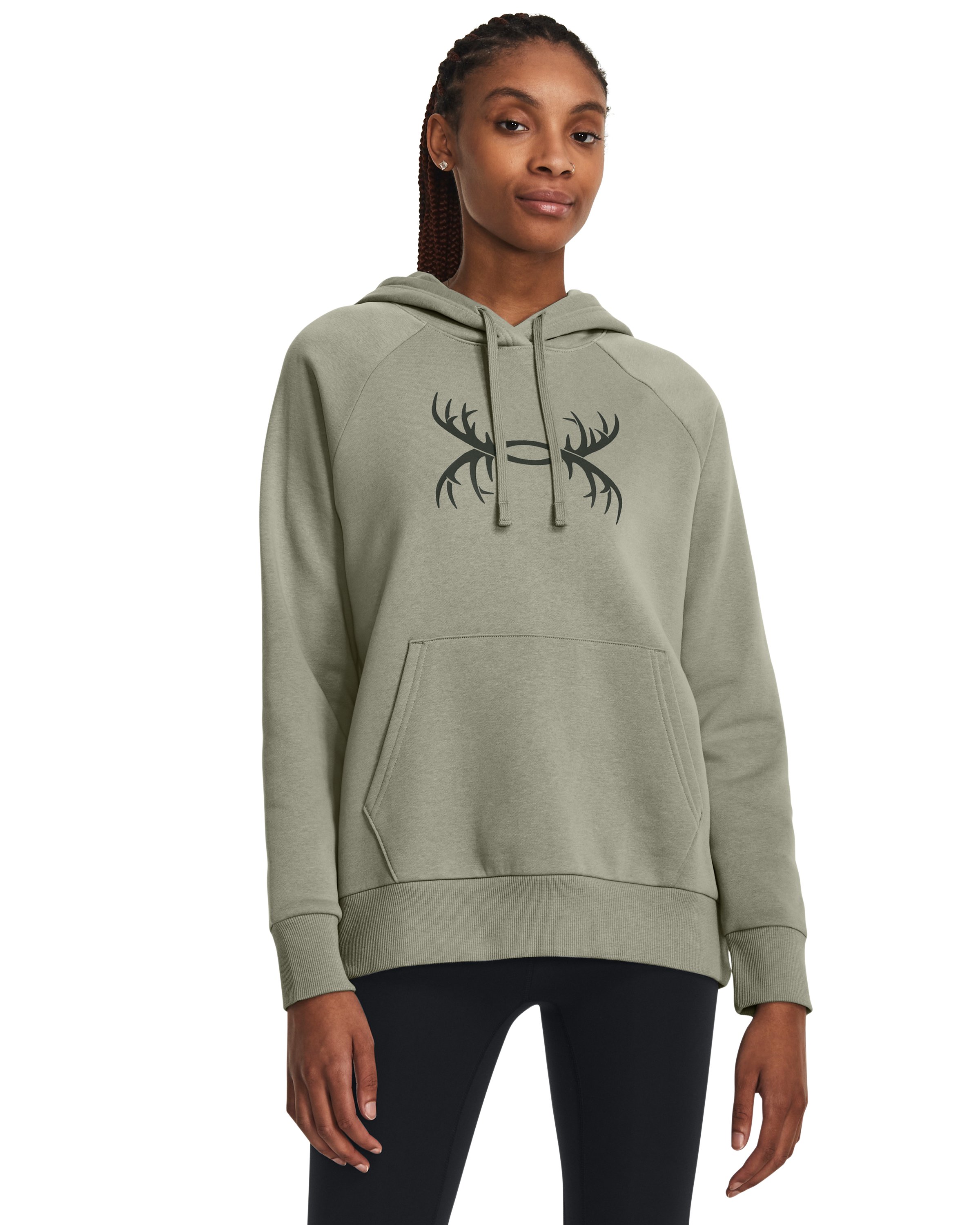 Women's UA Rival Fleece Antler Hoodie  3