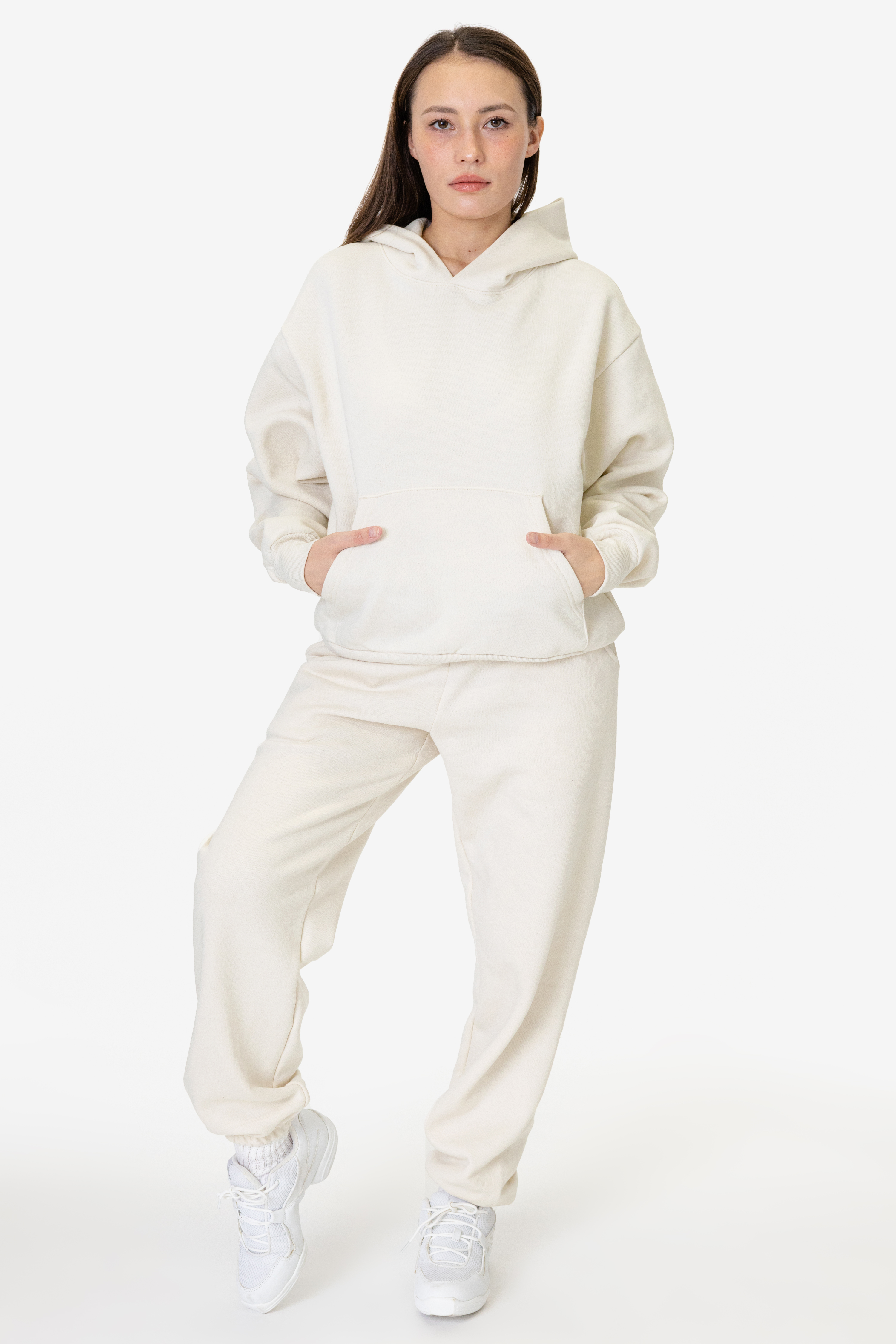 10 OZ MID-WEIGHT POLY COTTON FLEECE WIDE HOODIE 15