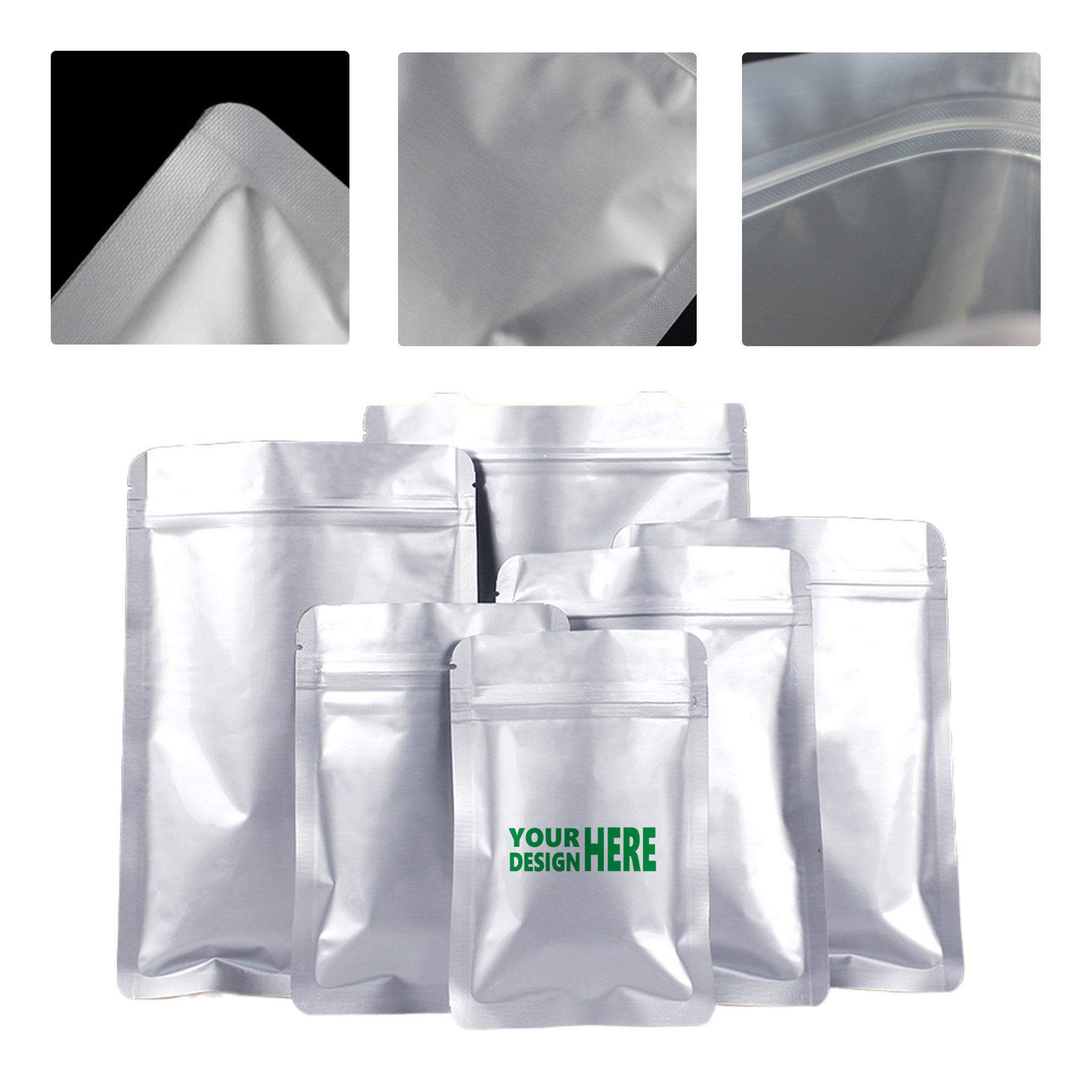 MOQ50 Custom Aluminum Foil Sealing Bags for Packaging 2