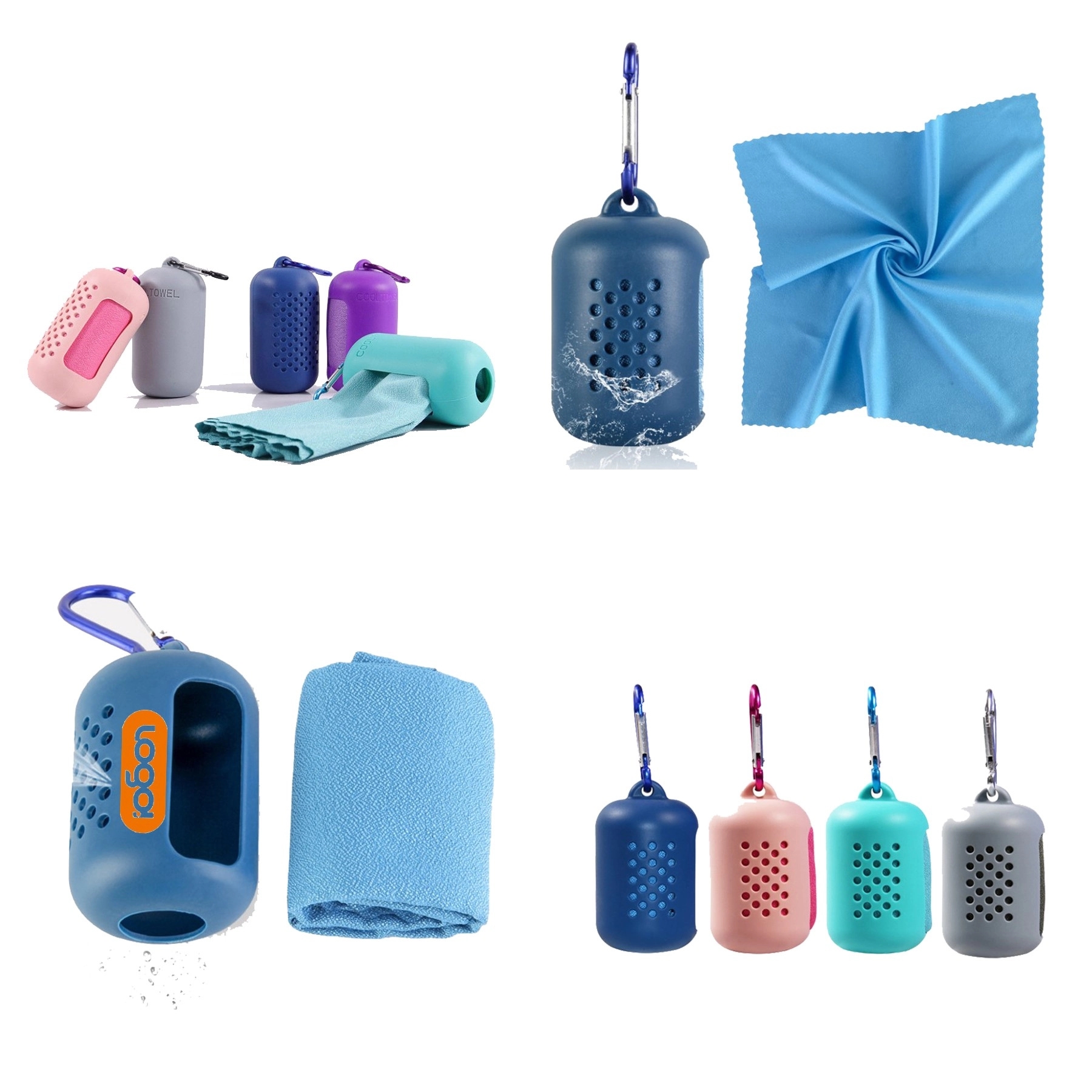 Cooling Quick-Drying Towel with Silicone Case 1