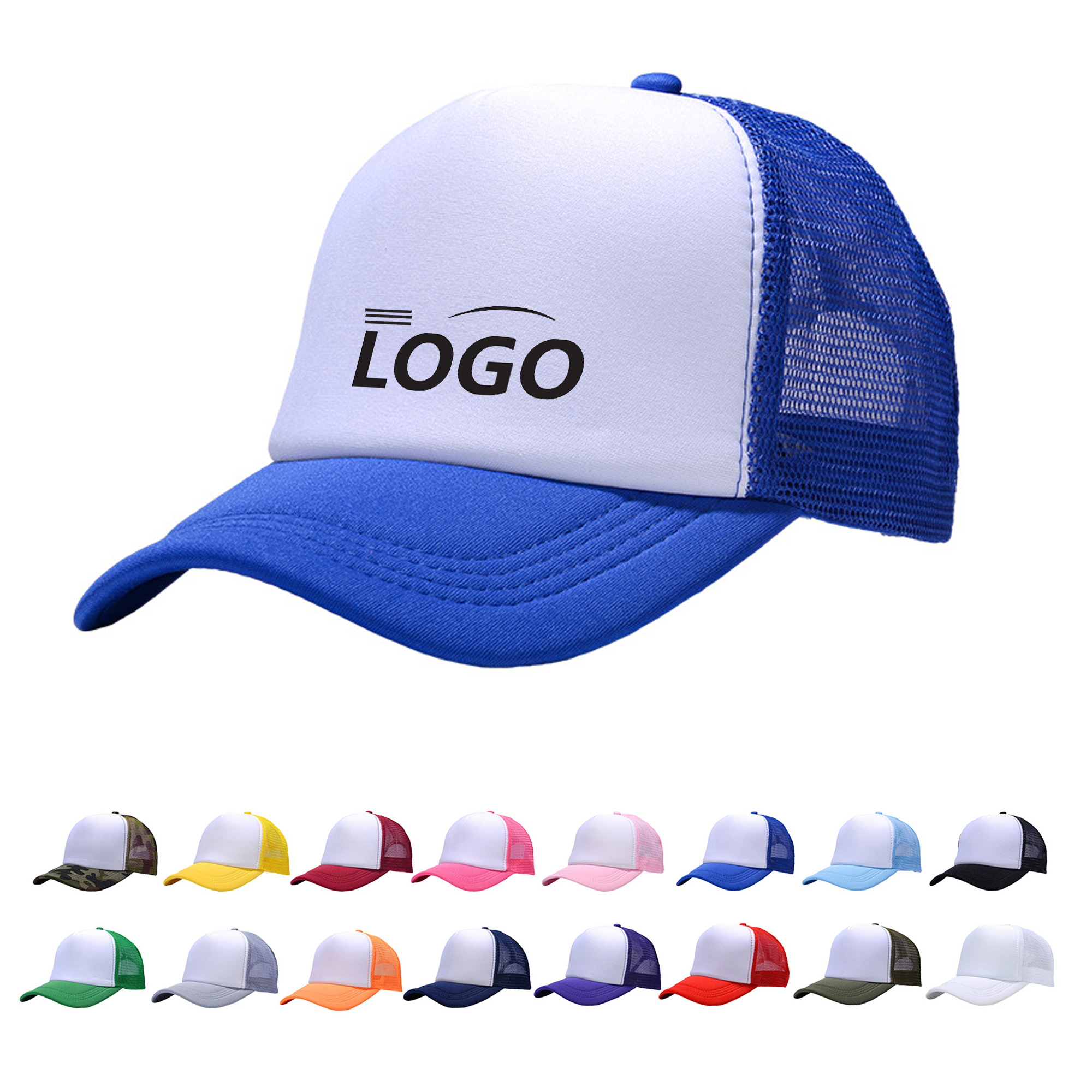 Mesh Trucker Cap Custom Logo Embroidered 2