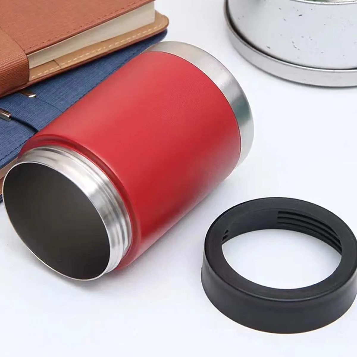 12 oz. Can Cooler Stainless Steel Insulated Universal Holder 2