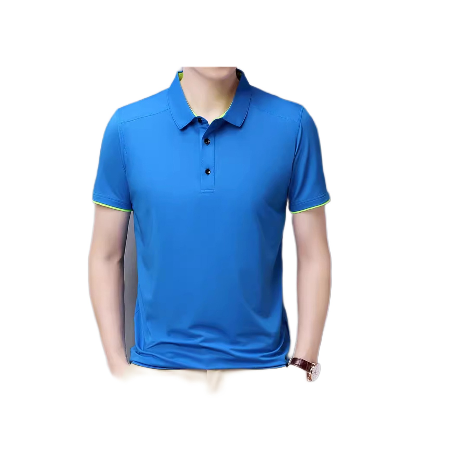 Men's Polo Shirt Moisture Wicking Summer Short Sleeve Tennis Golf Shirts 7