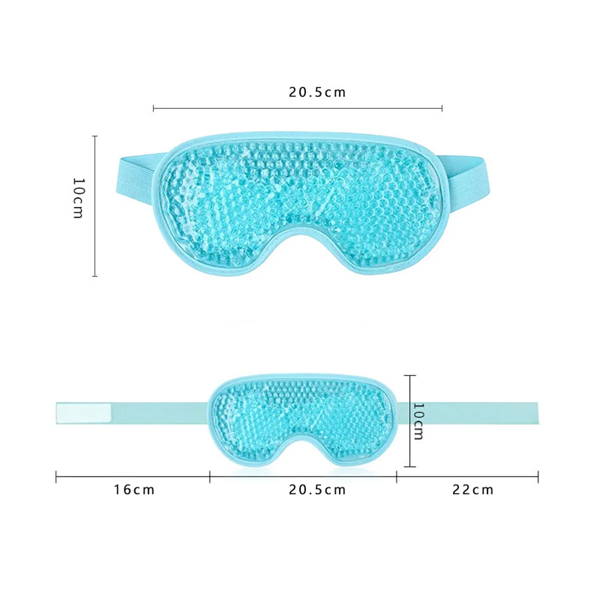 Reusable Cooling Eye Mask with Gel Bead 2