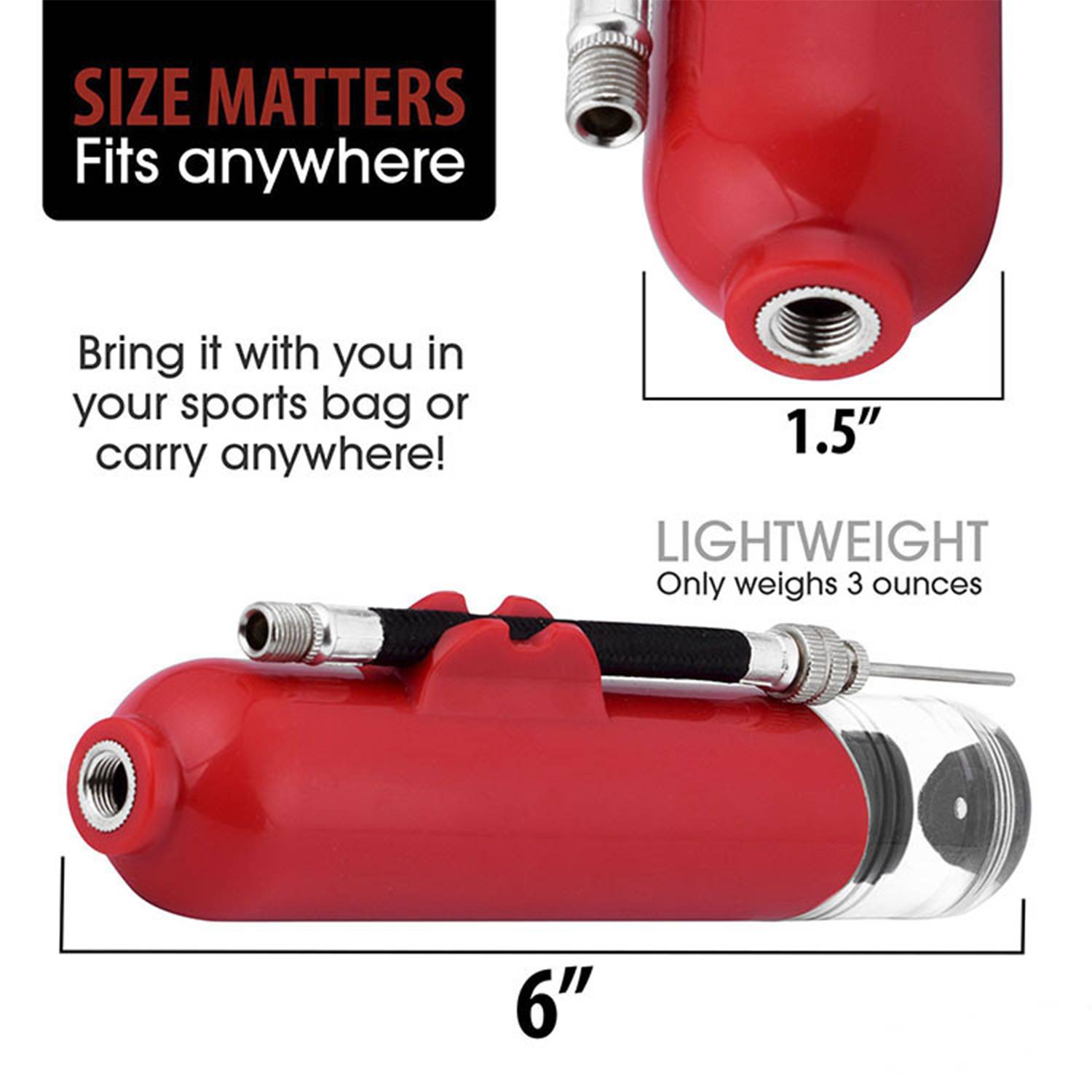 Plastic Sports Ball Pump Kit 3