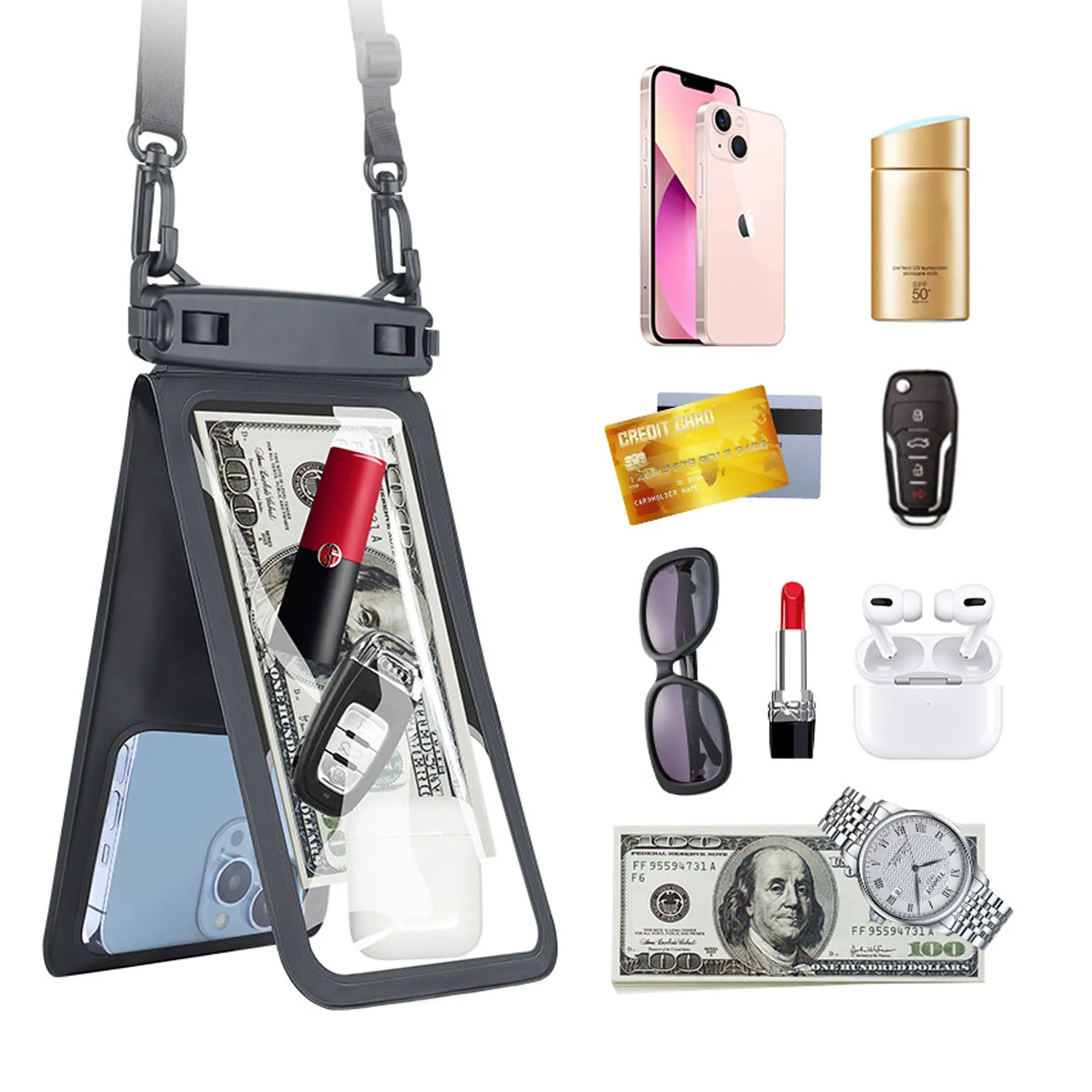 Double-Layer Waterproof Phone Pouch 7