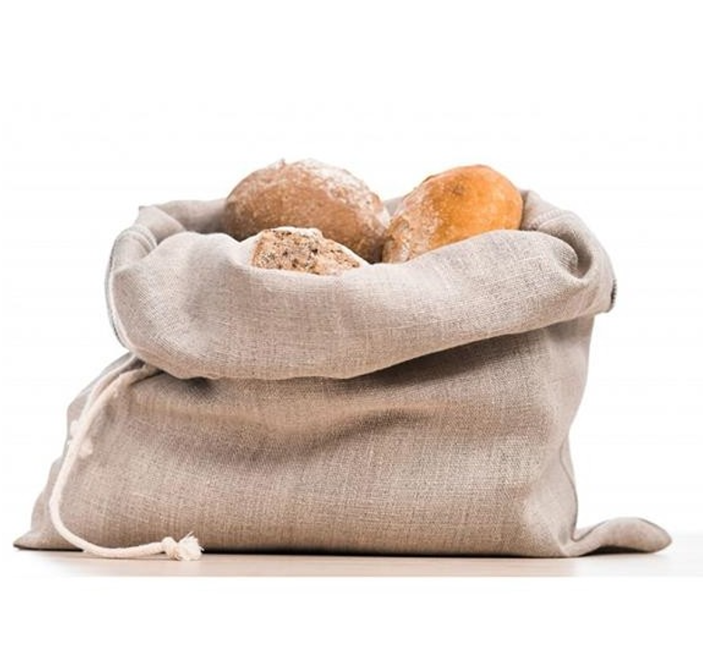 Drawstring Linen Bread Bag 3